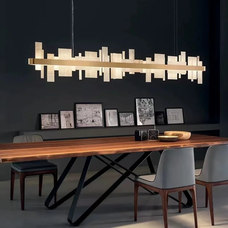 Afralia™ Modern LED Chandelier for Home Decor & Dining Room Lighting