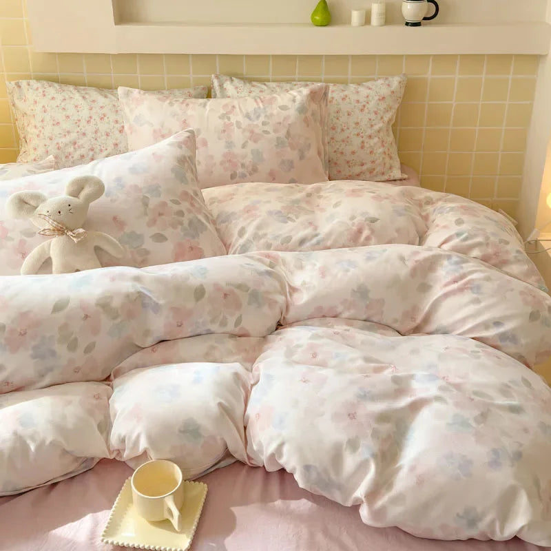 Afralia™ Double Layer Yarn Bedspread Set King/Queen Breathable Comfortable Bedding