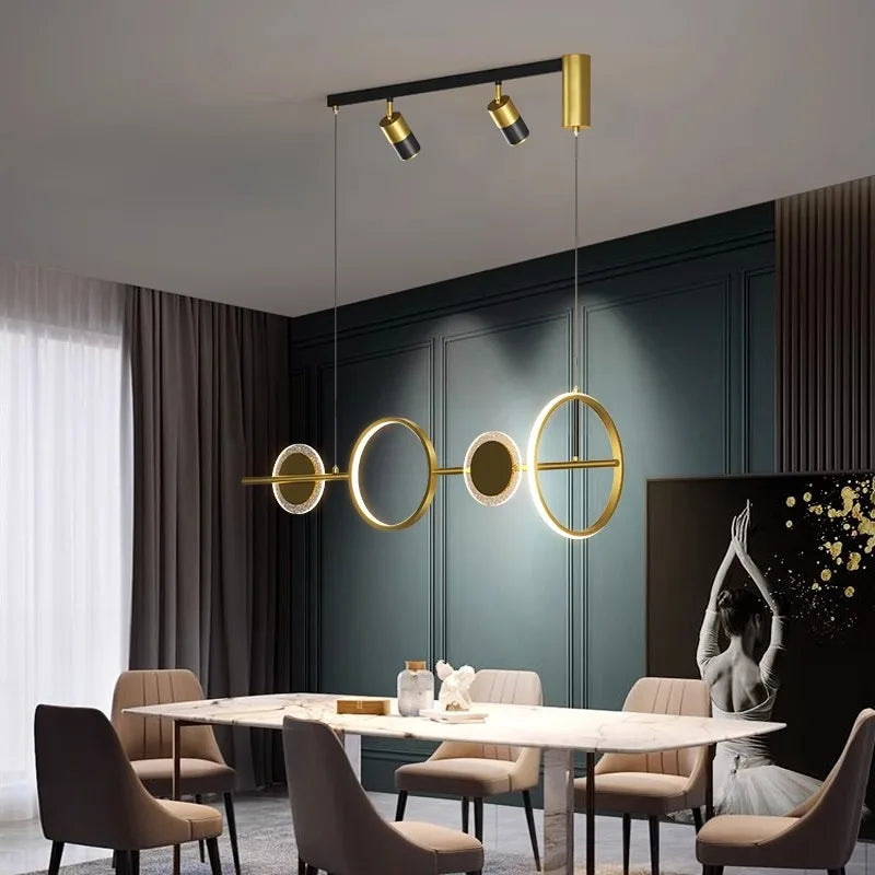 Afralia™ Modern LED Pendant Chandeliers for Living and Dining Room Lighting