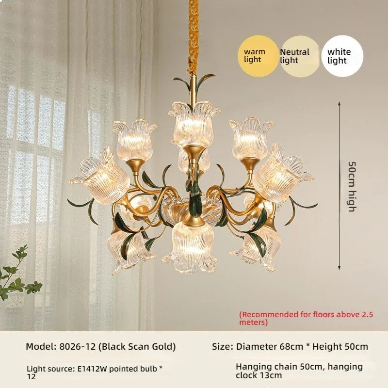 Afralia™ French Retro Crystal Pendant Light for Mid-Range Luxury Living Room
