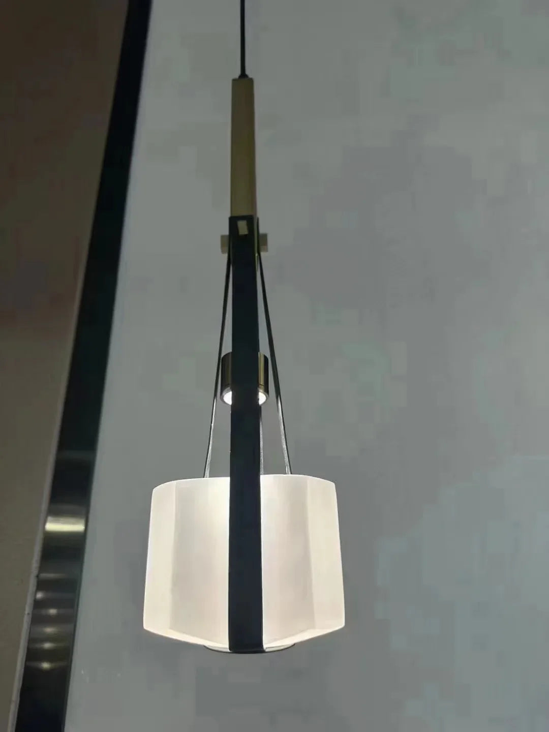 Afralia™ Clear White Resin Pendant Light: Height Adjustable for Bedroom, Dining Room, Kitchen.