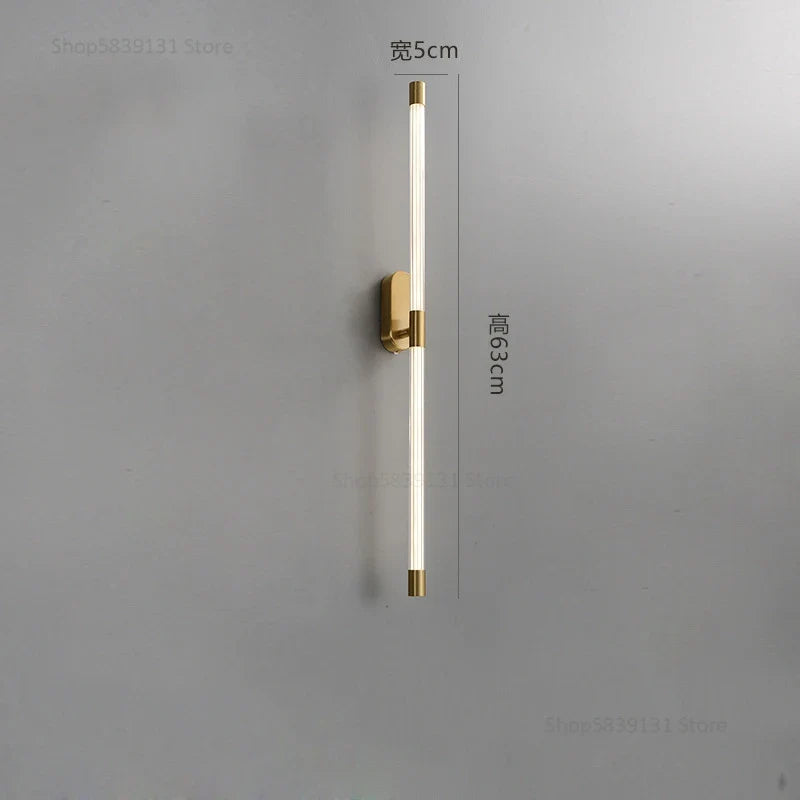 Afralia™ Modern Gold Geometric Wall Lamps for Bedroom and Living Room Lighting