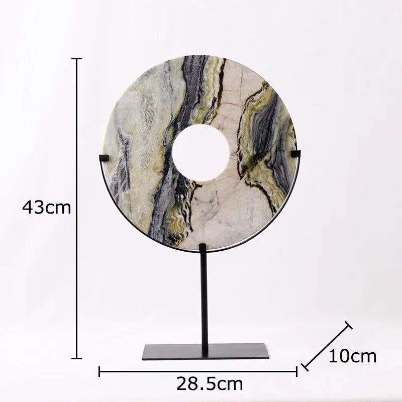 Afralia™ Marble Sculpture Desk Decoration Modern Crafts Home Room Aesthetics Decor