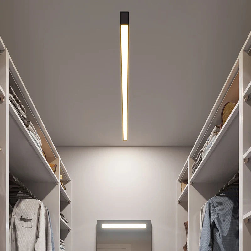 Afralia™ Long Strip LED Ceiling Lights for Balcony, Bedroom, Living Room, Kitchen, Dining Room & More