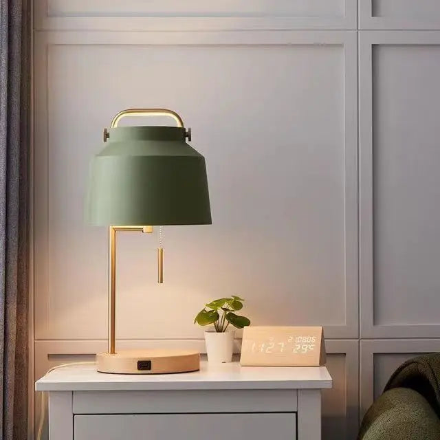Afralia™ Nordic Macaron Table Lamp Modern Bedroom Bedside Light LED E27