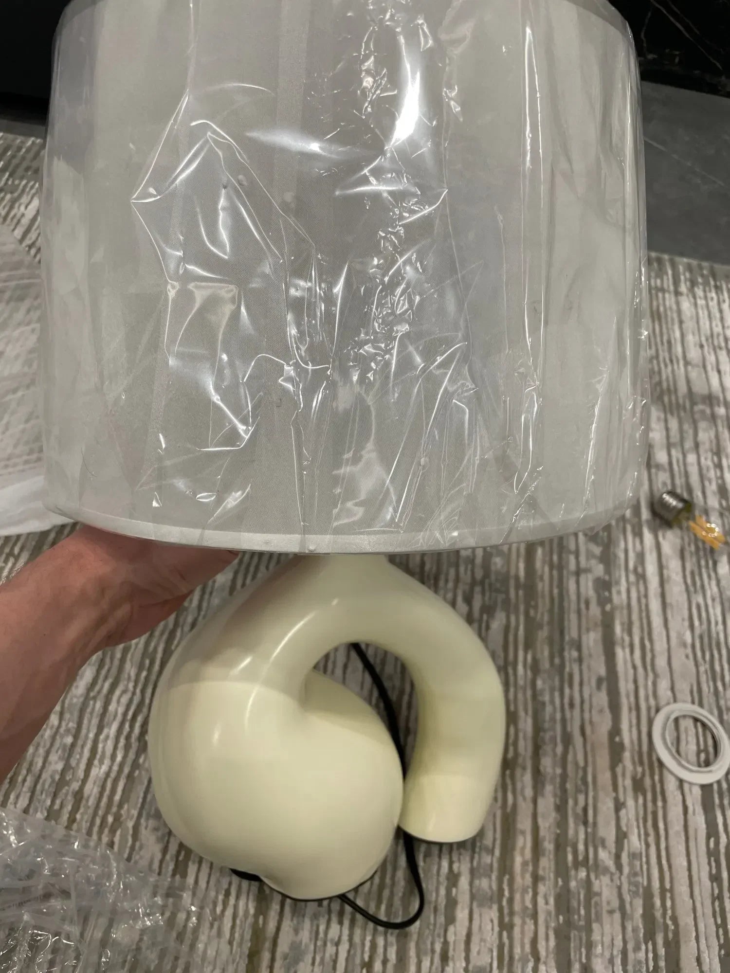 Afralia™ Nordic Cloth Art Table Lamp for Living Room Bedroom Study