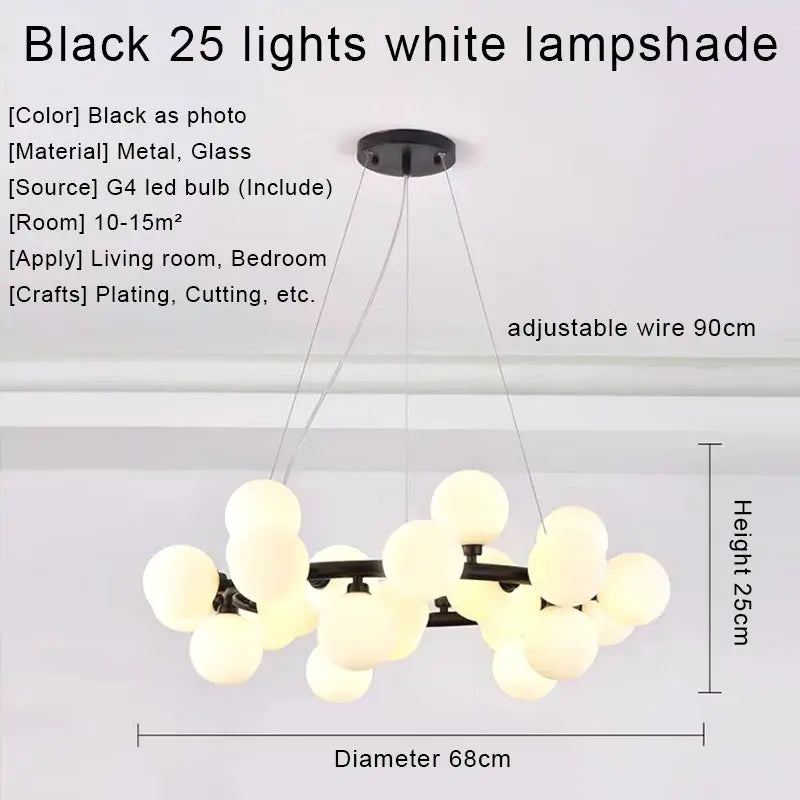 Afralia™ Gold LED Chandelier, Modern Pendant Light for Living Room, Kitchen, Bedroom, Dining Room