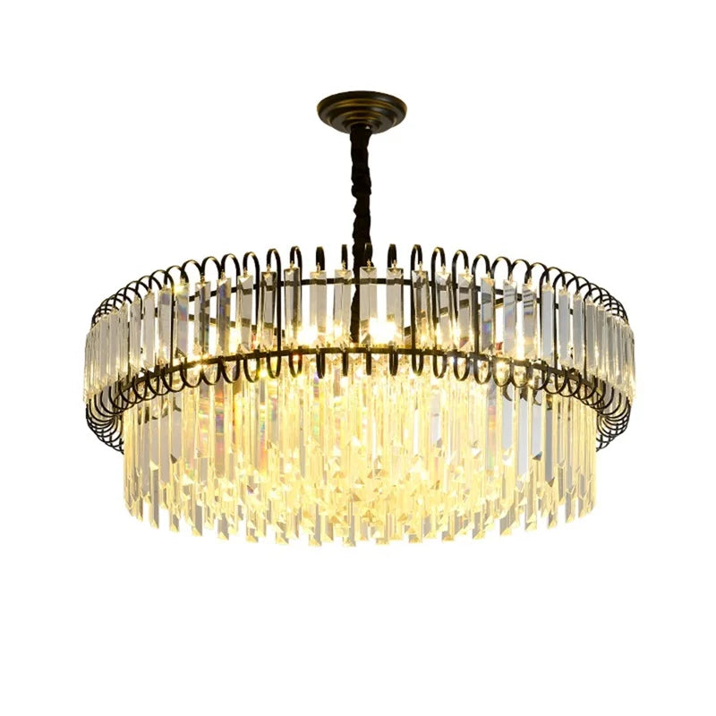 Afralia™ Light Luxury Crystal Chandelier for Dining, Living, & Bedroom - Modern, Simple Design