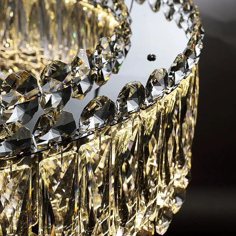 Afralia™ Crystal Chandelier: Modern Luxury Design for Bedroom, Living Room, Hotel & Lobby