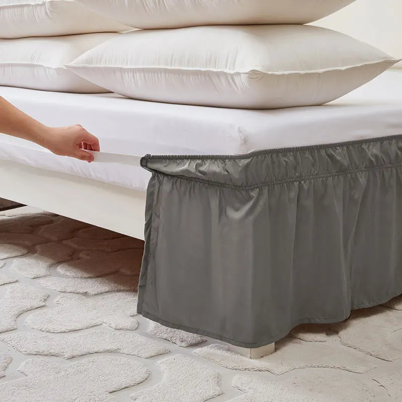 Afralia™ Non Slip Elastic Bed Skirt for Queen King Beds