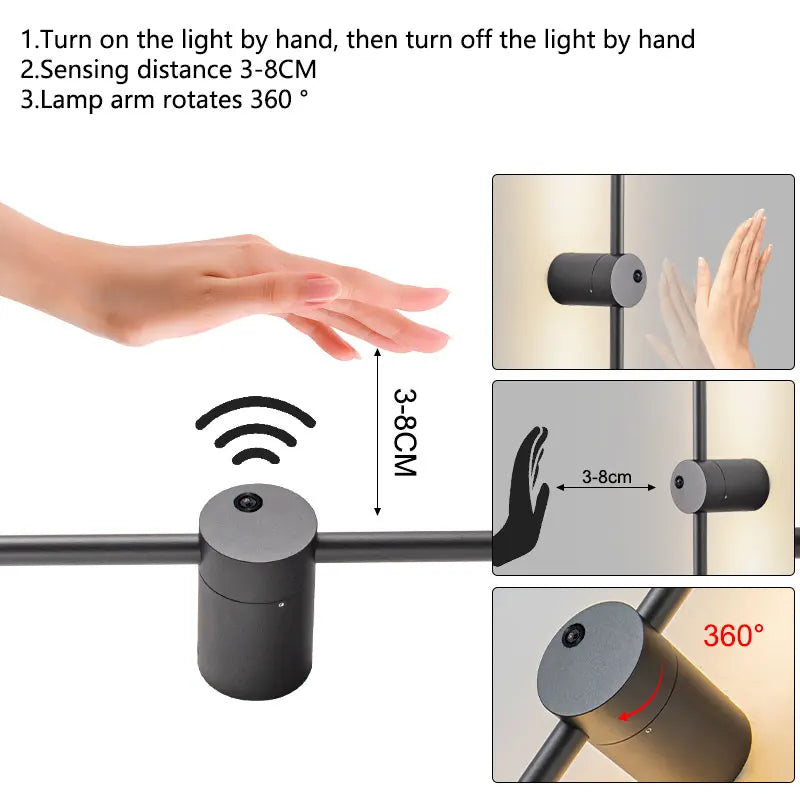 Afralia™ LED Hand Induction Wall Lights for Corridor and Bedroom