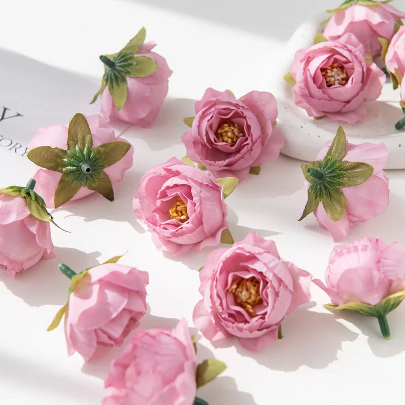 Afralia™ Silk Rose Artificial Flowers for Scrapbook Wedding Home Decor