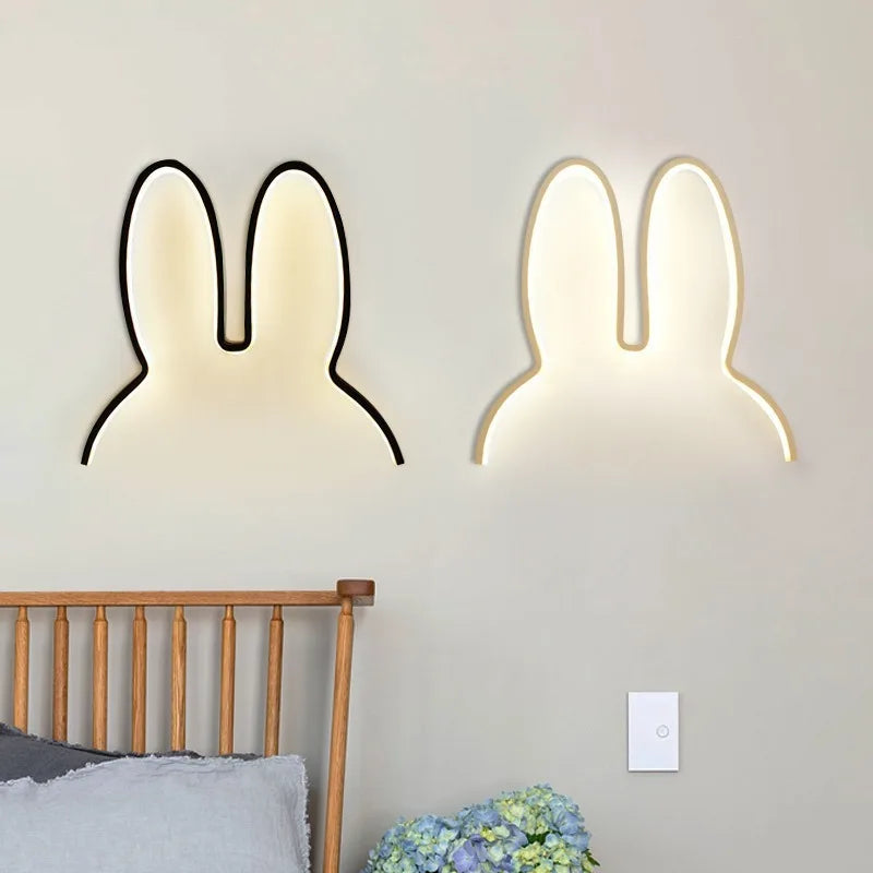 Afralia™ Rabbit Shape Children's LED Wall Night Light