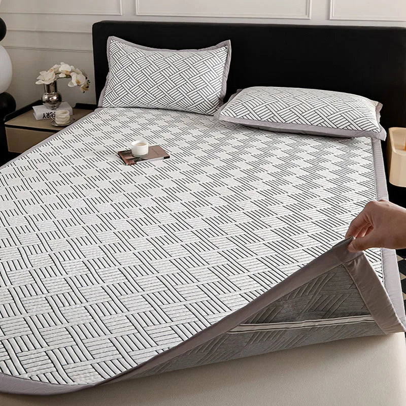 Afralia™ Cooling Ice Bean Mesh Embroidered Maternal Child Grade Soft Mattress