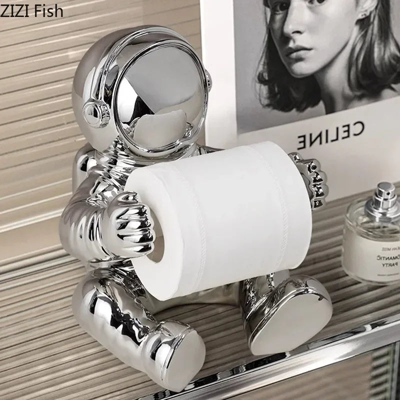 Afralia™ Astronaut Tissue Box: Modern Home Decor & Napkin Holder for Coffee Table