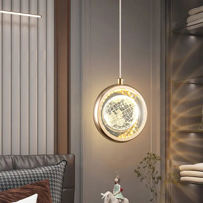 Afralia™ Crystal Ball Chandelier - Luxury Pendant Light for Bedroom and Living Room