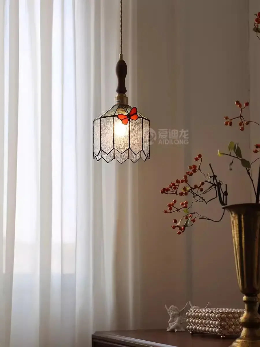 Afralia™ Butterfly Chandelier: French Retro Nostalgic Lighting for Bedroom, Restaurant, Bar, Foyer
