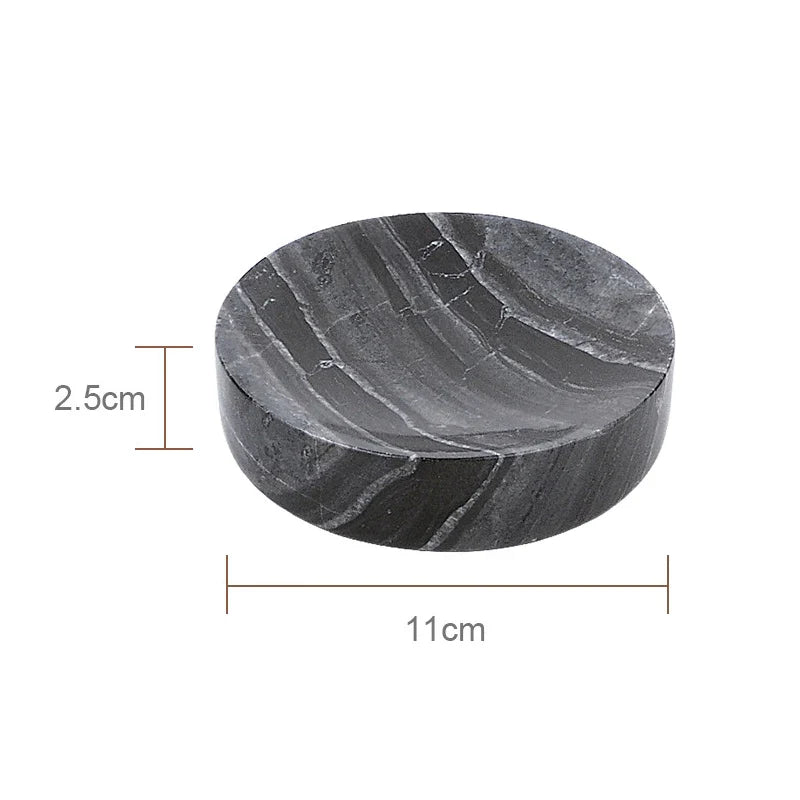 Afralia™ Tree Black Marble Bathroom Accessories Set: Toothbrush Holder, Soap Dispenser, Soap Dish