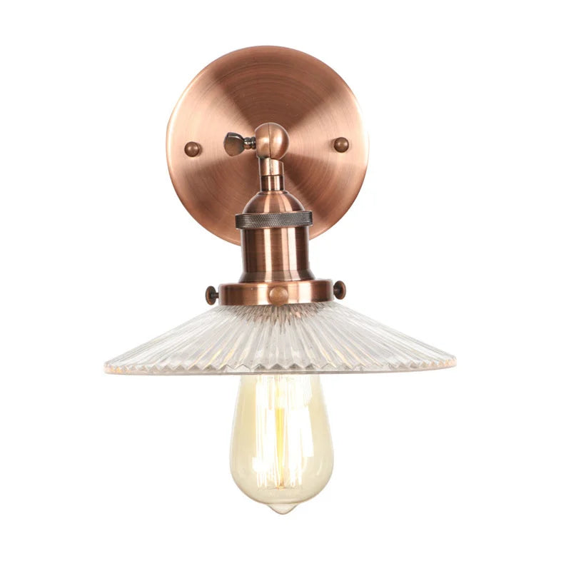 Afralia™ Industrial Loft LED Wall Lights for Bedroom, Plug In Stairs Lamp