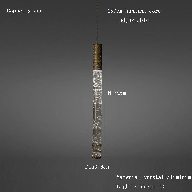 Afralia™ Crystal Pendant Lights for Kitchen Island, Home Decor, Bedside, Living Room