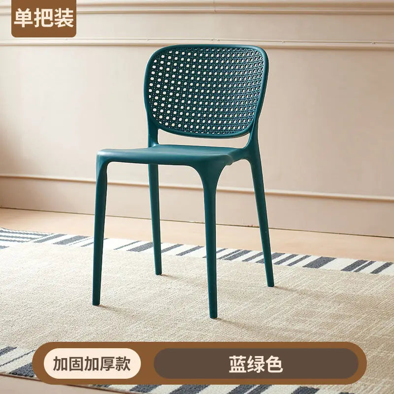 Afralia™ Stackable Dining Chairs with Backrest and Armrests