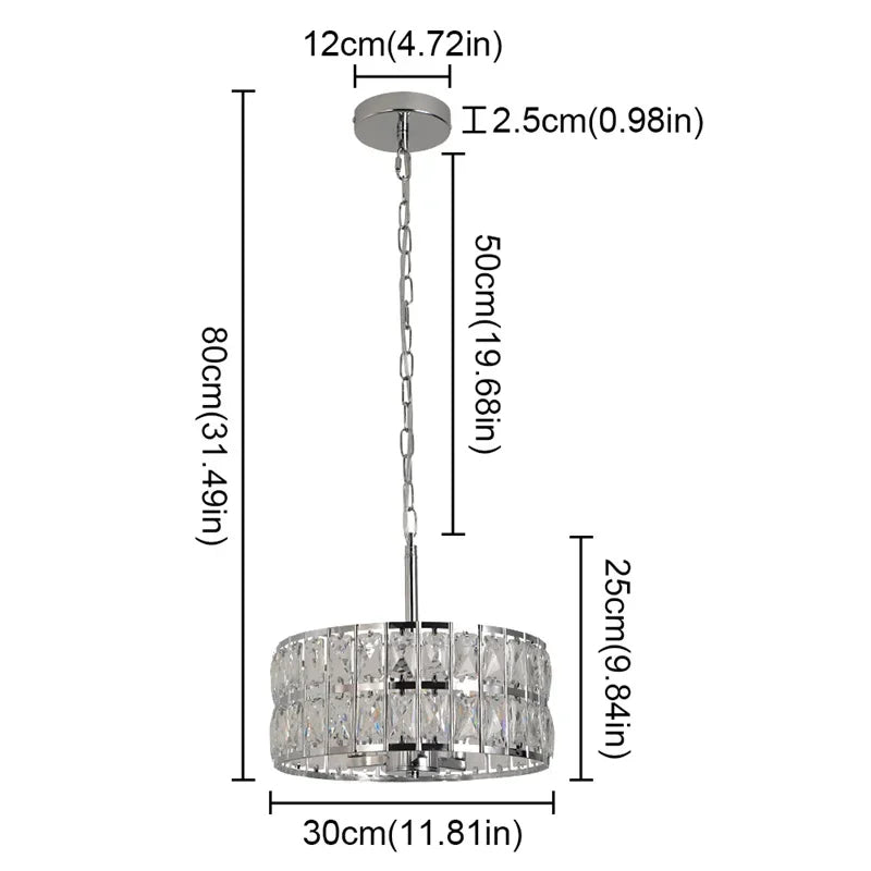 Afralia™ Crystal Pendant Light: Modern LED Chandelier for Home Decor & Kitchen Island