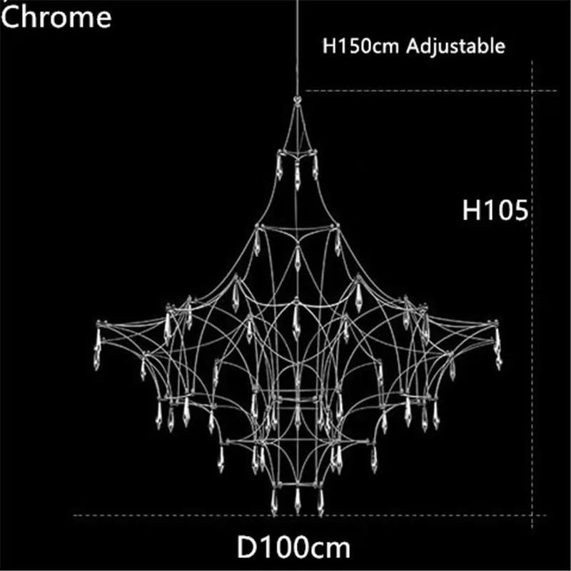 Afralia™ Crystal Chandelier LED Modern Light for Romantic Living Room & Villa