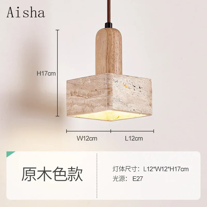 Afralia™ Wabi-sabi Pendant Lamp for Home, Restaurant, and Bedroom Lighting