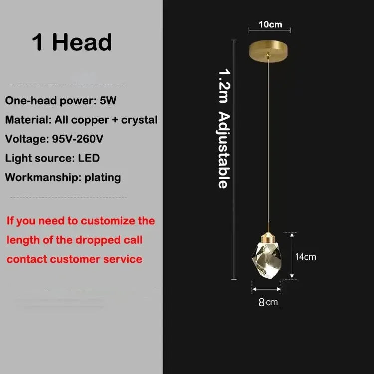 Afralia™ Crystal Chandelier Stair Light Modern Luxury Villa Pendant Fixture Home Decor