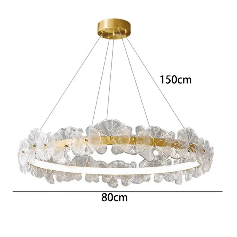 Afralia™ Kryształowy Zyrandol Skandynawska Dekoracja Sufitowa Lampara Wewnętrzna