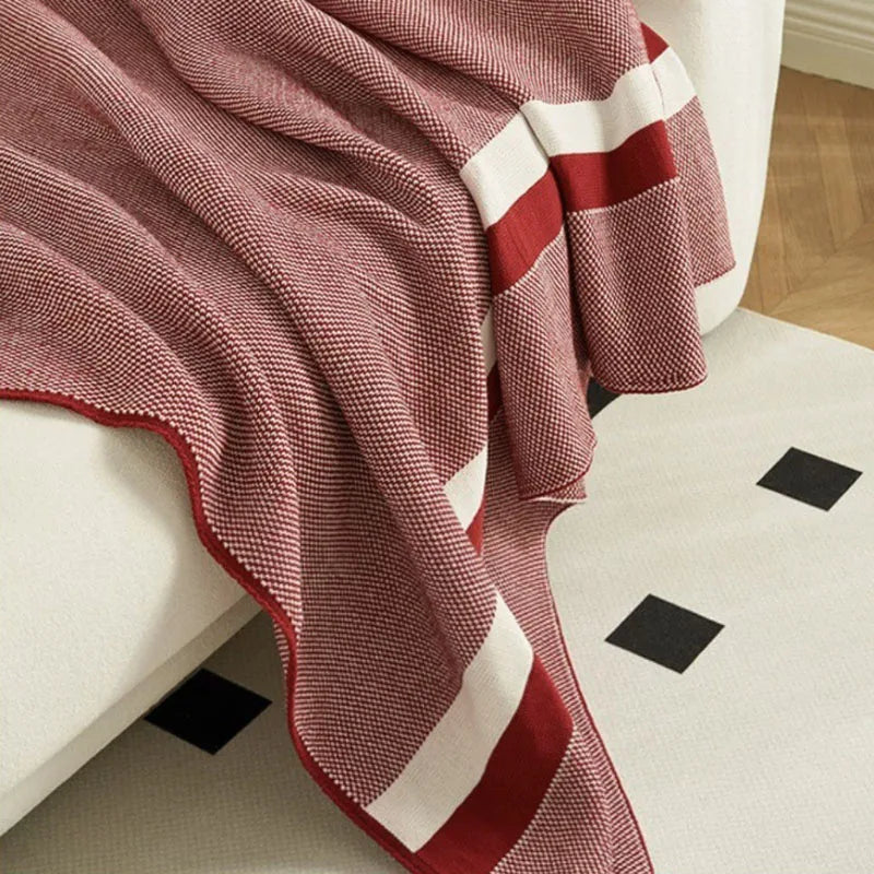 Afralia™ Cozy Striped Knit Blanket for All Seasons