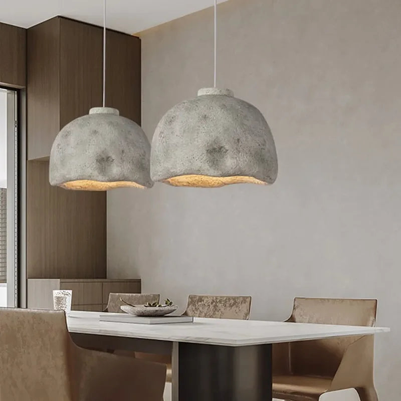 Afralia™ Japanese Style Resin Pendant Lights for Home Decor and Lighting Needs