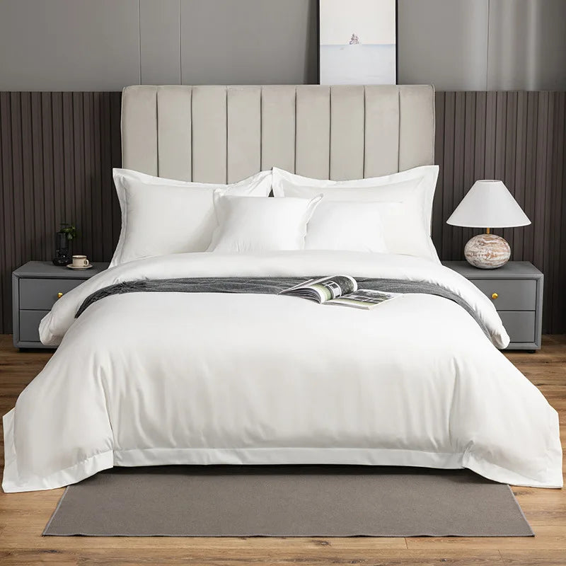 Afralia™ Brushed Hotel Style Bedding Sets - Solid Color Duvet Set, Skin Friendly, Single Double