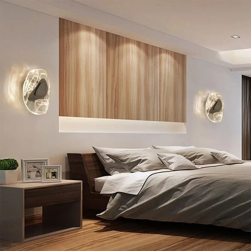 Afralia™ Crystal Wall Lamp: Modern Bedroom & Living Room LED Lighting