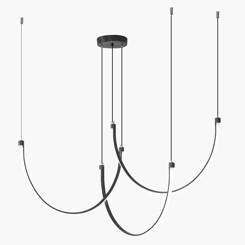 Afralia™ Nordic Copper Chandelier: Modern Eye Protection Lighting for Living Room