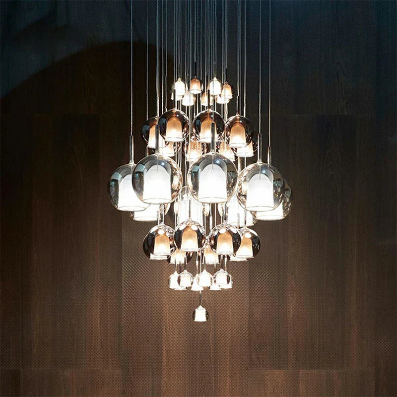 Afralia™ Nordic Glass Pendant Lights for Bedroom Kitchen Salon Plafond Chandeliers