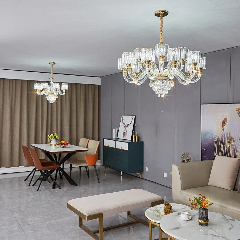Afralia™ Crystal Chandelier: Luxury Nordic Home Lamps for Living Room, Bedroom, Dining & Study