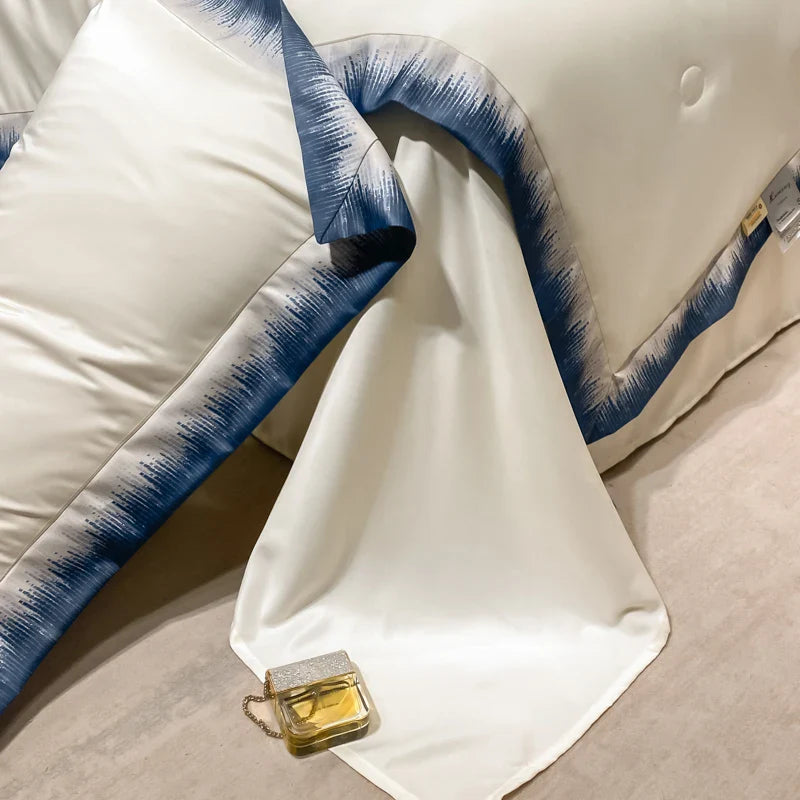 Afralia™ Feather Embroidered Comforter Set: Soft, Smooth, and Luxurious Bedding Collection