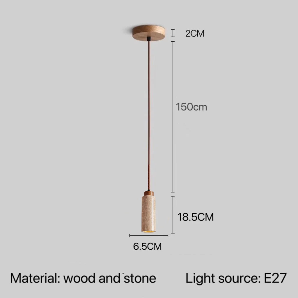Afralia™ Stone Pendant Lamp: Bedroom Kitchen LED Lighting Fixture
