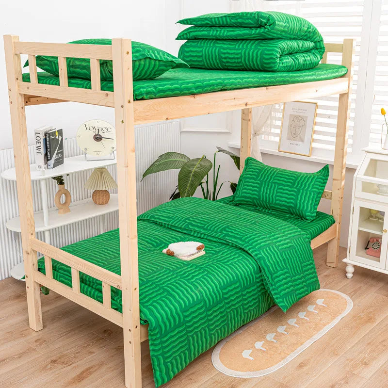 Afralia™ Soft Microfiber Double Duvet Set with Queen Bedsheet - Comforter Cover Set