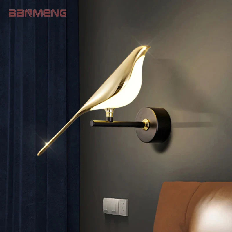 Afralia™ Magpie Bird LED Wall Lamp Modern Simplicity Sconce Light for Home Indoor Lighting