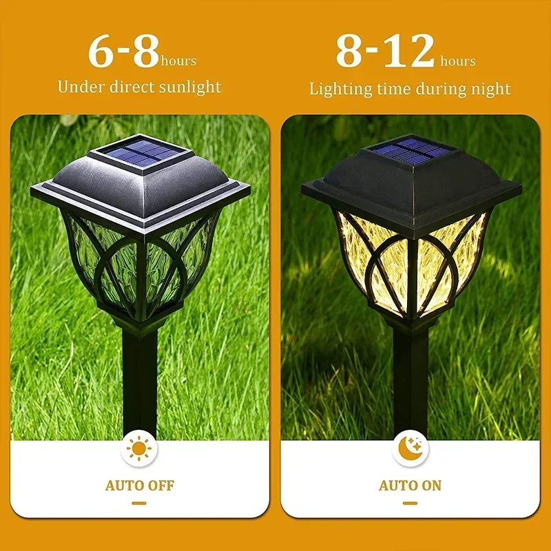 Afralia™ Solar Lawn Lights: Outdoor Waterproof Warm Light for Garden Decoration in Walkway, Path, Yard, Driveway"