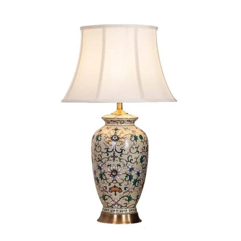 Afralia™ Classic Ceramic Table Lamp: American Room Decor, Bedroom Bedside European Retro Design