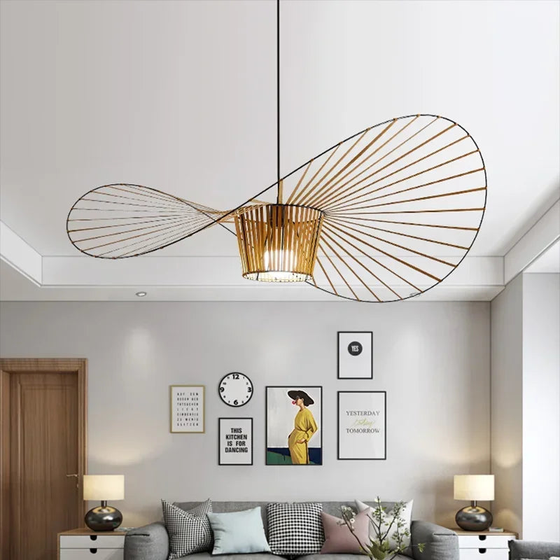 Afralia™ Nordic Minimalist Vintage Pendant Light Chandelier for Living Room Decor