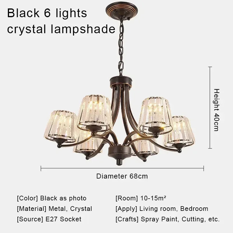 Afralia™ Crystal Chandelier Ceiling Lights for Modern Living Spaces