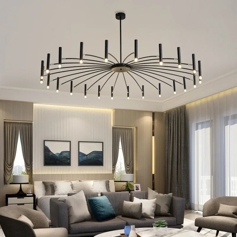 Afralia™ Nordic Minimalist Chandeliers: Modern Art Decor for Living Room, Restaurant & Villa