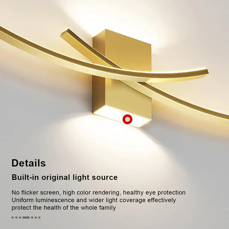 Afralia™ Minimalist LED Strip Wall Lamp for Modern Home Lighting