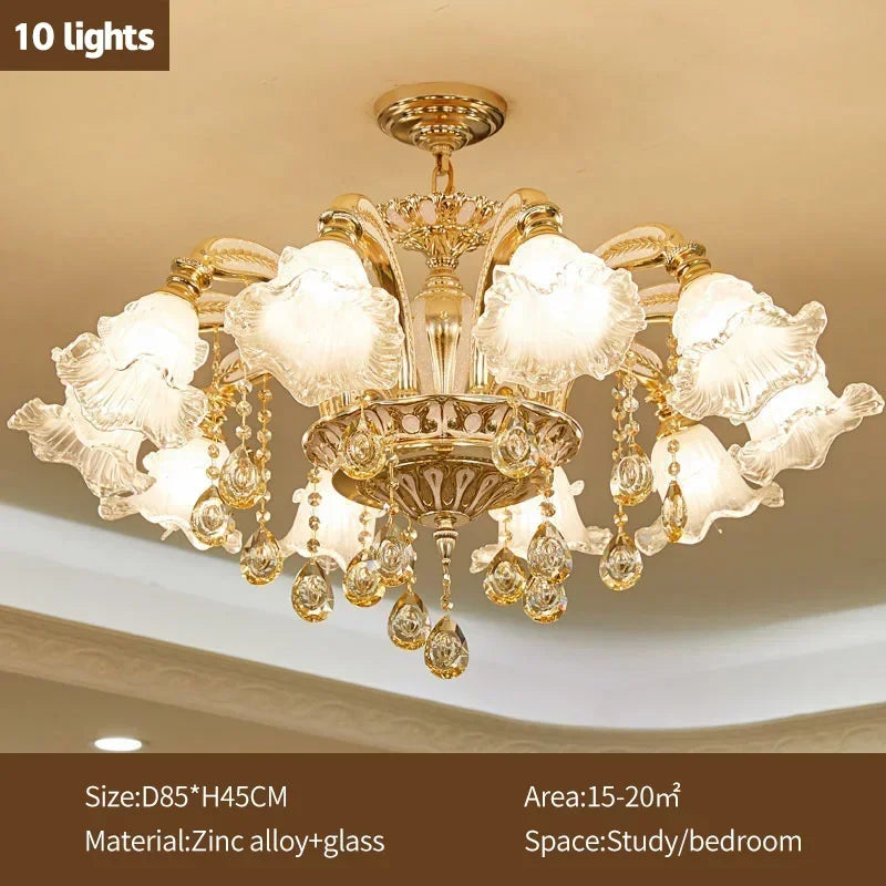 Afralia™ Crystal Ceiling Chandelier for Modern Luxury Living Room & Hotel Lobby