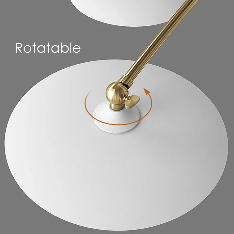 Afralia™ Nordic White Iron LED Chandelier with Hanging Pendant Lighting