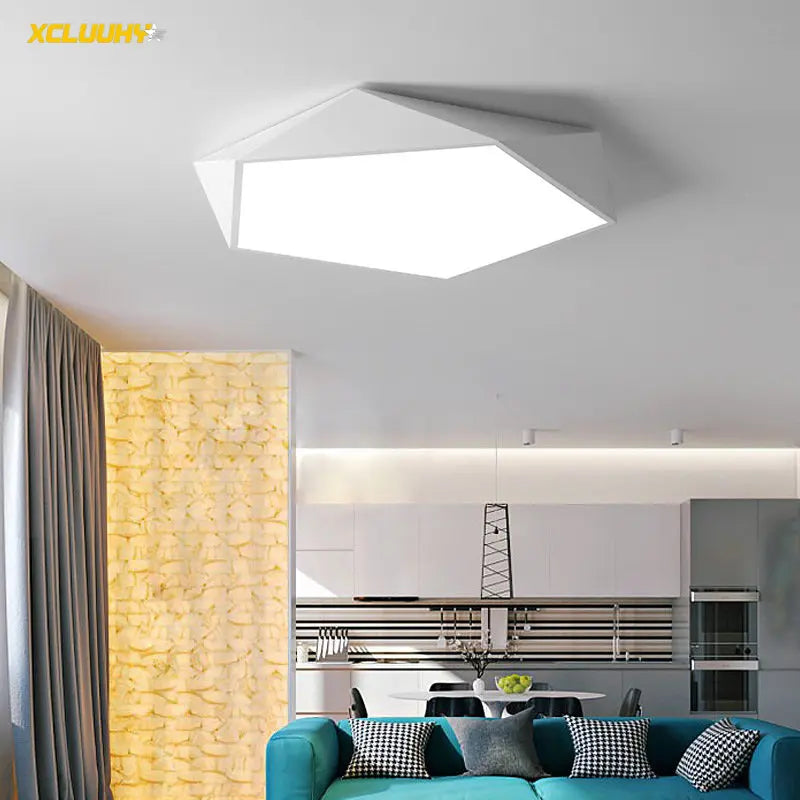 Afralia™ Geometric LED Ceiling Lamp for Modern Spaces